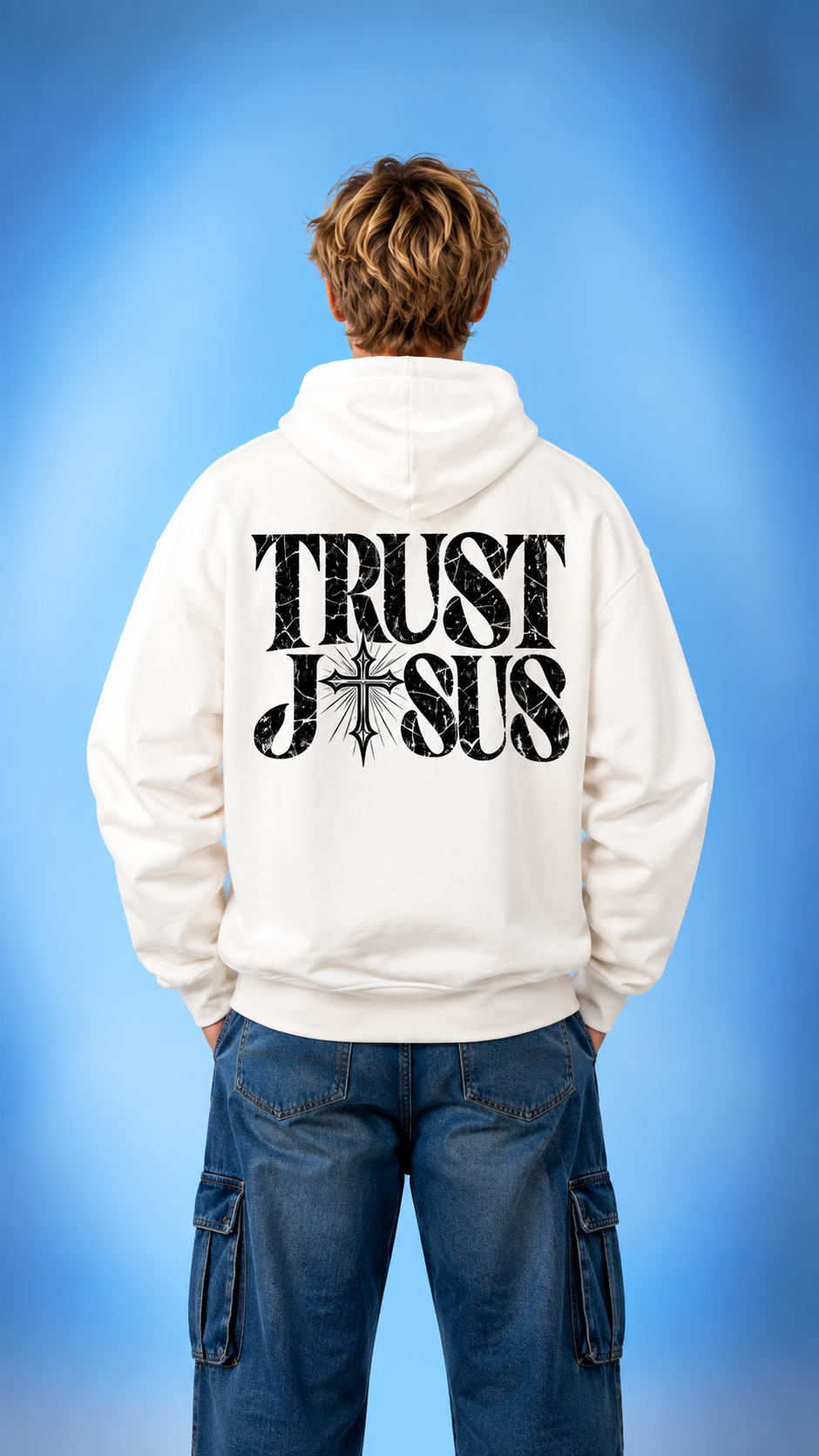 TRUST JESUS OVERSIZED HOODIE